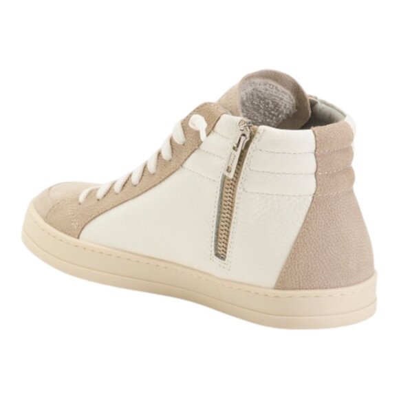 Women's P448 Made In Italy Suede And Leather Skate High Top Sneakers size 35 - Picture 2 of 2